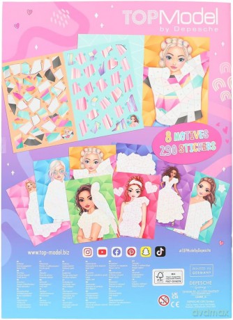 Zestaw z naklejkami Number Stickers Top Model 12485A