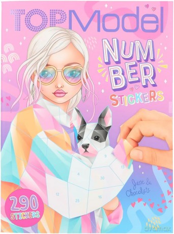 Zestaw z naklejkami Number Stickers Top Model 12485A