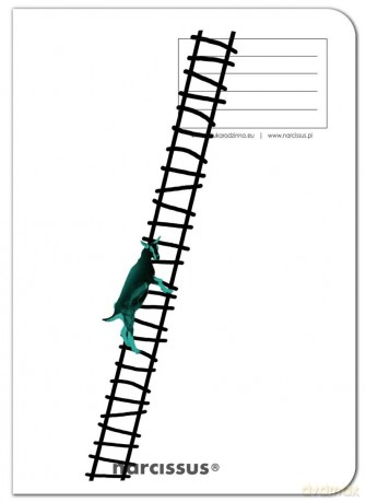 Zeszyt A4 60k kratka PP Fun Goat Ladder pakiet 4 sztuk mix