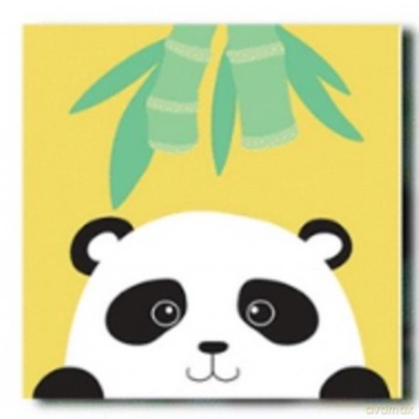 Malowanie po numerach 20x20cm Panda 1008257