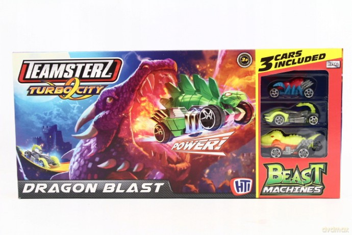 Tor samochodowy Dragon Blast + 2 autka Beast Machines TEAMSTERZ 1417274