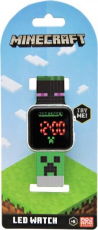 Zegarek cyfrowy LED z kalendarzem Minecraft MIN4165