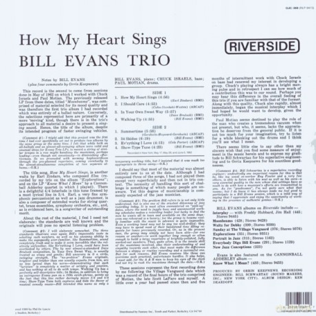 Bill Evans Trio: How My Heart Sings! [Winyl]