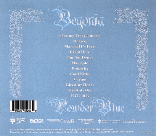 Begonia: Powder Blue (digipack) [CD]