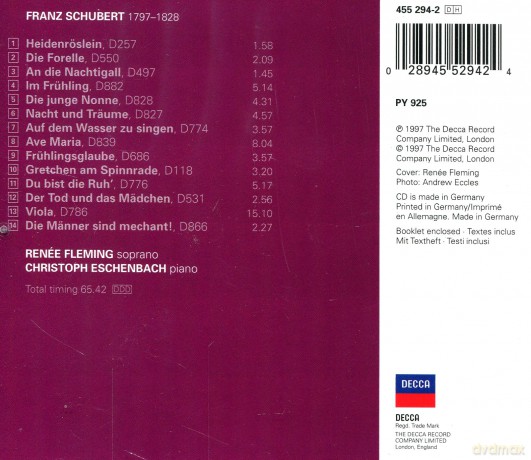 Fleming: Schubert:Favourite Lieder [CD]