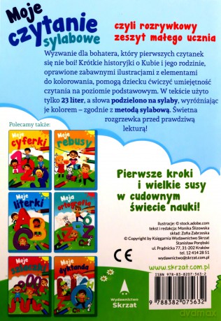 Moje czytanie sylabowe - Monika Ślizowska [KSIĄŻKA]