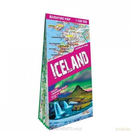 Adventure map Iceland 1:500 000 laminowana