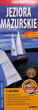 Comfort!map Jeziora Mazurskie 1: 60 000 laminowana