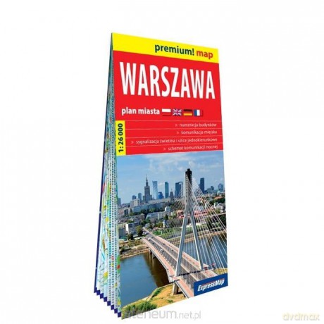 Premium!map Warszawa 1:26 000 plan miasta [KSIĄŻKA]