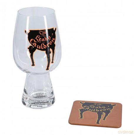 Harry Potter Leaky Cauldron Glass and Coaster Set / Zestaw prezentowy Harry Potter Dziurawy kocioł: szklanka plus podstawka