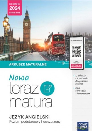 Teraz matura 2023 Język agielski zbiór zadań maturalnych zakres podstawowy i rozszerzony 2023/24 [KSIĄŻKA]