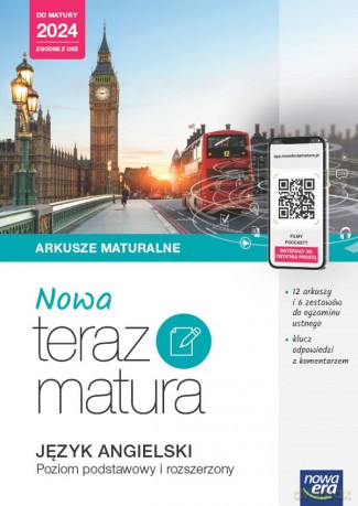 Teraz matura 2023 Język agielski zbiór zadań maturalnych zakres podstawowy i rozszerzony 2023/24 [KSIĄŻKA]