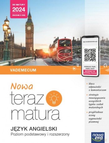 Teraz matura 2023 Język angielski Vademecum zakres podstawowy i rozszerzony 2023/24 [KSIĄŻKA]