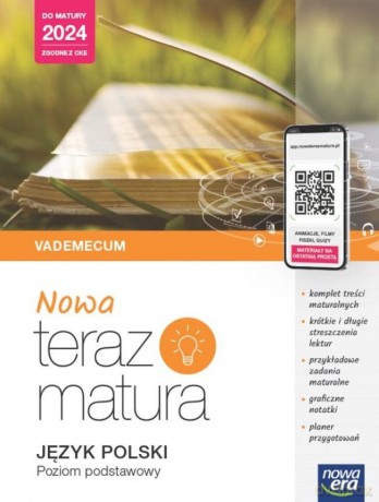 Teraz matura 2023 Język polski Vademecum zakres podstawowy 2023/24 [KSIĄŻKA]