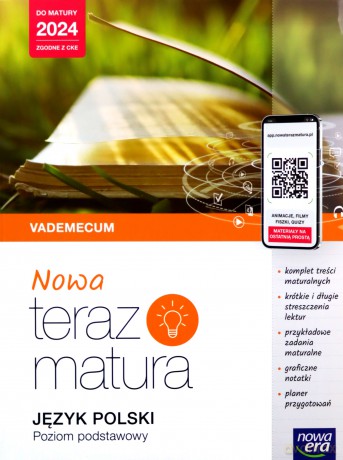 Teraz matura 2023 Język polski Vademecum zakres podstawowy 2023/24 [KSIĄŻKA]