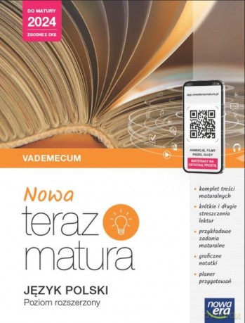 Teraz matura 2023 Język polski Vademecum zakres rozszerzony 2023/24 [KSIĄŻKA]