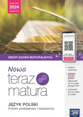 Teraz matura 2023 Język polski zbiór zadań maturalnych zakres podstawowy i rozszerzony 2023/24 [KSIĄŻKA]