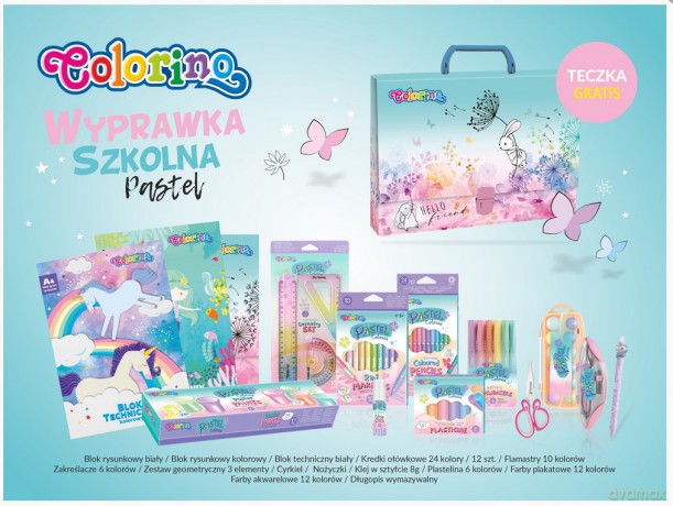 Wyprawka szkolna Colorino Kids PASTEL
