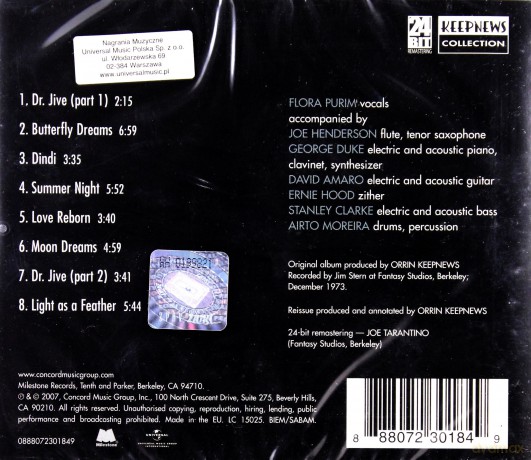 Flora Purim: Butterfly Dreams (Keepnews Collection) [CD]
