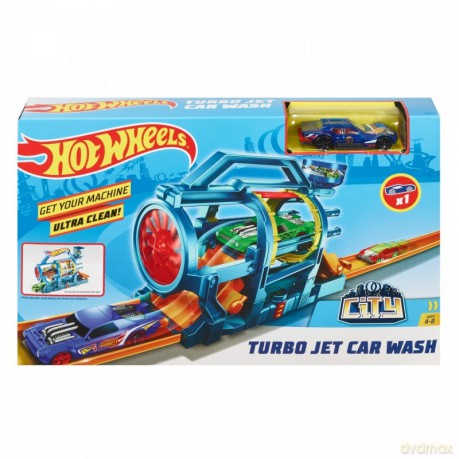 Tor samochodowy Hot Wheels City Turbo Jet Car Wash FJN35