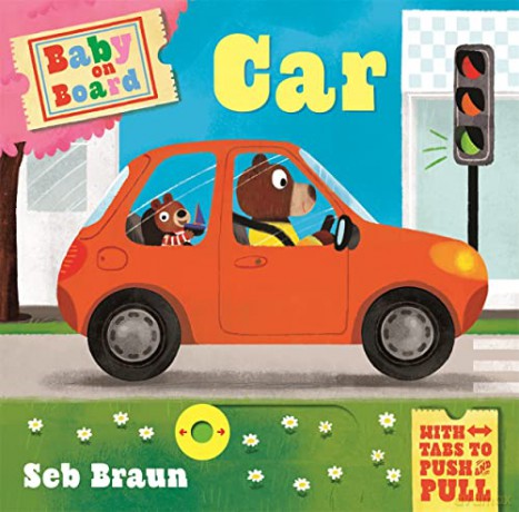 Baby on Board: Car: A Push, Pull, Slide Tab Book - Ruth Symons [KSIĄŻKA]