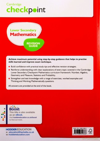 Cambridge Checkpoint Lower Secondary Mathematics Revision Guide for the Secondary 1 Test 2nd edition - Sophie Goldie [KSIĄŻKA]