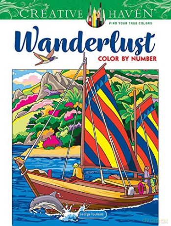 Creative Haven Wanderlust Color by Number - George Toufexis [KSIĄŻKA]