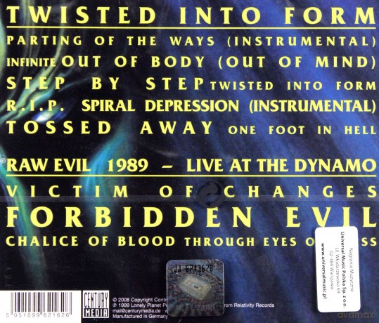 Forbidden: Twisted Into Form [CD]