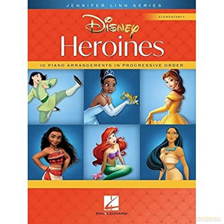 Disney Heroines 10 Piano Arrangements in Progressive Order - Jennifer Linn [KSIĄŻKA]
