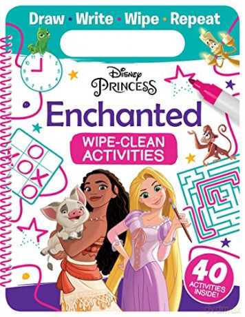 Disney Princess: Enchanted Wipe-Clean Activities - Walt Disney [KSIĄŻKA]