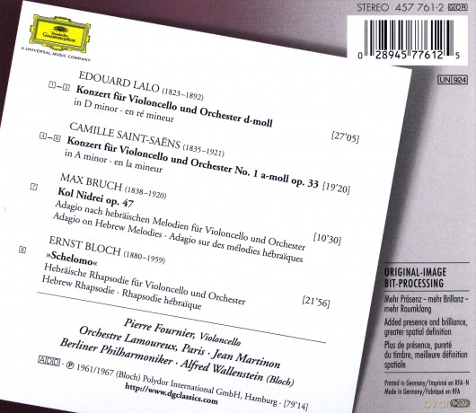 Fournier   Lso: Lalo,Saint-Saens [CD]