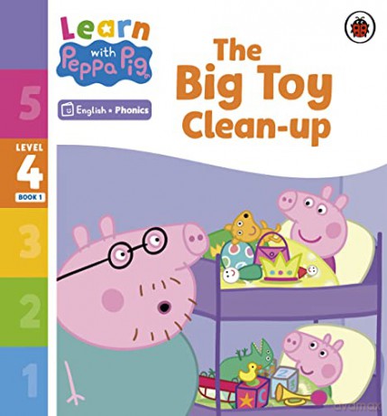 Learn with Peppa Phonics Level 4 Book 1 - The Big Toy Clean-up - Peppa Pig [KSIĄŻKA]