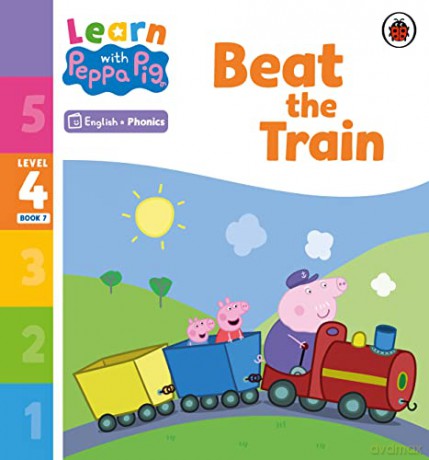 Learn with Peppa Phonics Level 4 Book 7 - Beat the Train - Peppa Pig [KSIĄŻKA]