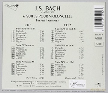 Fournier: Bach 6 Suites [2CD]
