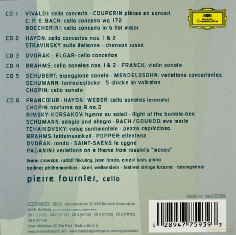Fournier: Original Masters Aristocrat Of The Cello [6CD]