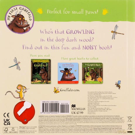 My First Gruffalo: Gruffalo Growl: Sound Book - Julia Donaldson [KSIĄŻKA]