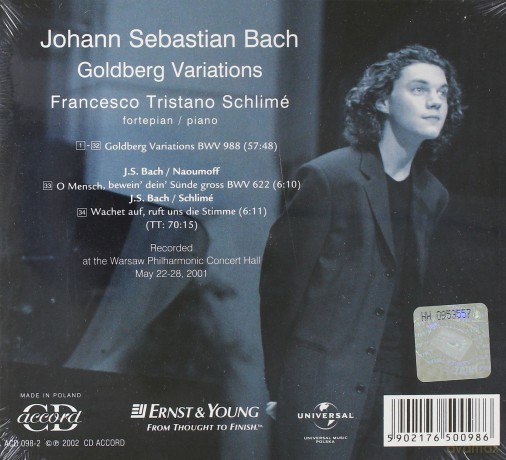 Francesco Schlime: J.S. Bach (digipack) [CD]