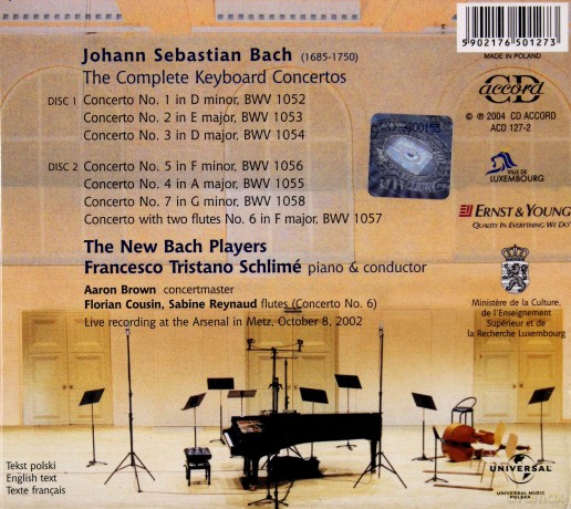 Francesco Schlime: J.S. Bach Koncerty [CD]