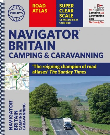 Philip's Navigator Camping and Caravanning Atlas of Britain: Spiral - Philip's Maps [KSIĄŻKA]