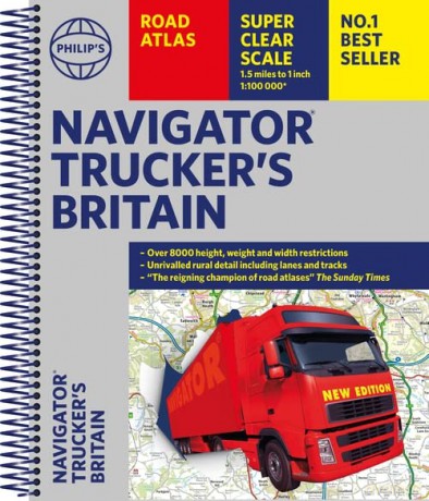 Philip's Navigator Trucker's Britain: Spiral: Spiral - Philip's Maps [KSIĄŻKA]