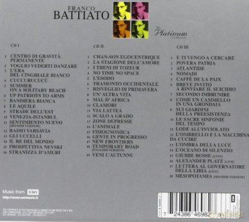 Franco Battiato: The Platinum Collection [3CD]