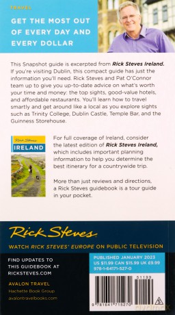 Rick Steves Snapshot Dublin - Rick Steves [KSIĄŻKA]