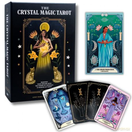 The Crystal Magic Tarot: Manifest your dreams with the power of crystals and wisdom of tarot - Clare Gregory [KSIĄŻKA]