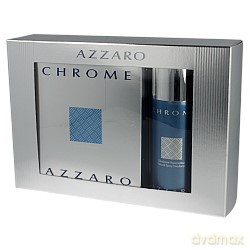 Azzaro Chrome Zestaw dla Mężczyzny - Woda Toaletowa 100ml spray + Dezodorant 150ml Spray [PERFUMY]
