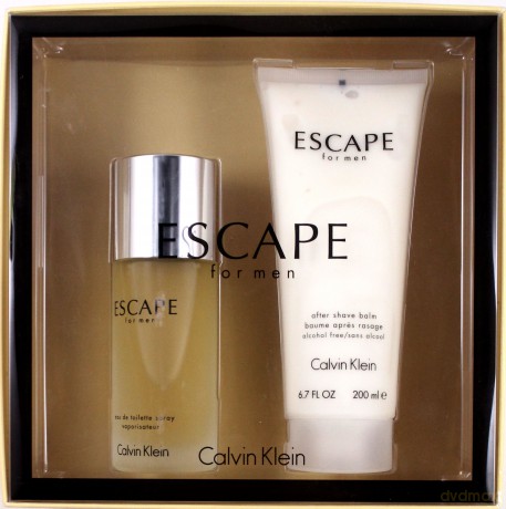 Calvin Klein Escape Zestaw dla Mężczyzny - Woda Toaletowa 100ml spray + Balsam po Goleniu 200ml [PERFUMY]