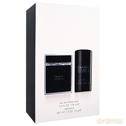 Calvin Klein Man Zestaw - woda toaletowa 100ml spray + dezodorant sztyft 75ml (32447) [PERFUMY]