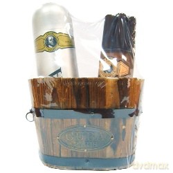Cuba Gold Zestaw - woda po goleniu 100ml spray + dezodorant 200ml spray + wiaderko (73415) [PERFUMY]