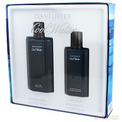 Davidoff Cool Water Men Zestaw - woda toaletowa 125ml spray + woda po goleniu 75ml bez sprayu (23180/43042) [PERFUMY]