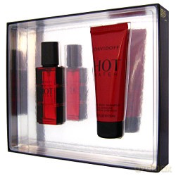 Davidoff Hot Water Men Zestaw - woda toaletowa 30ml spray + żel pod prysznic 75ml (62476) [PERFUMY]