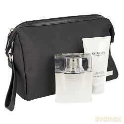Guerlain Homme Zestaw - woda toaletowa 80ml spray + żel pod prysznic 75ml + kosmetyczka (30125/30114) [PERFUMY]